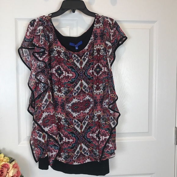 Apt. 9 Tops - Apt 9 Paisley Print Blouse Size 0X